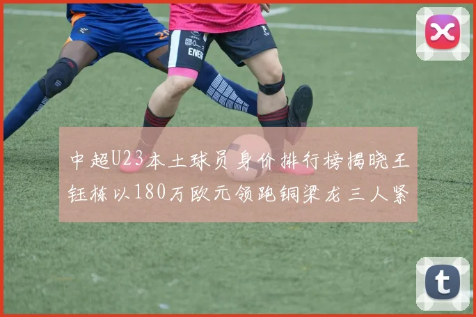 中超U23本土球员身价排行榜揭晓王钰栋以180万欧元领跑铜梁龙三人紧随其后